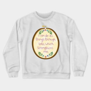 Spiteful Needlepoint Crewneck Sweatshirt